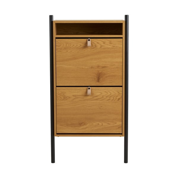 Výklopná skrinka na topánky v dekore duba v prírodnej farbe 62x118x26 cm Barco – House Nordic