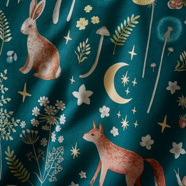 Tmavozelené obliečky na dvojlôžko 200x200 cm Enchanted Twilight – Catherine Lansfield-image-4