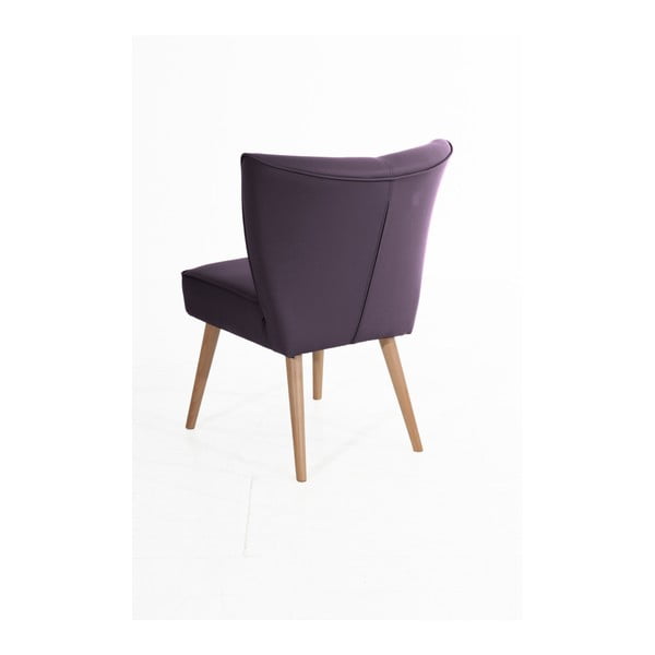Fialové kreslo z imitácie kože Max Winzer Beni Imitation-image-1