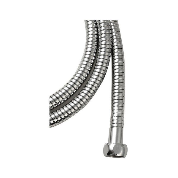 Sprchová hadica z nehrdzavejúcej ocele v lesklo striebornej farbe Lux – Sapho-image-2