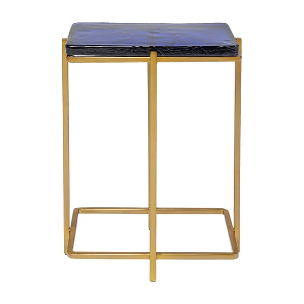 Odkladací stolík v zlatej farbe Kare Design Lagoon, výška 50 cm