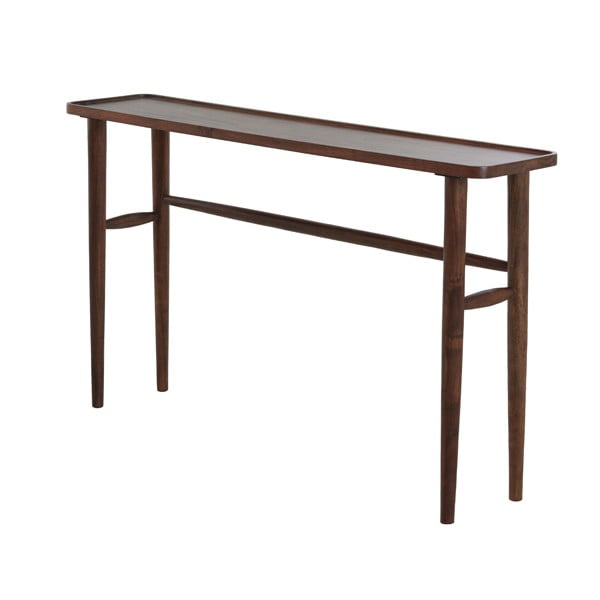 Hnedý konzolový stolík z masívu akácie 30x140 cm Qiano – Light & Living-image-2