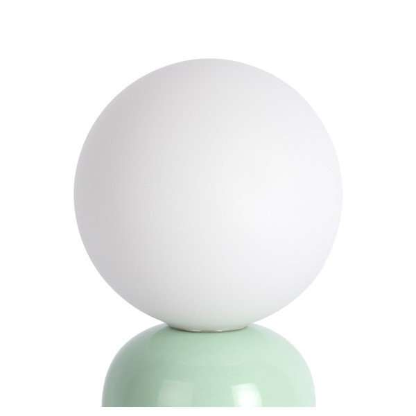 Keramická stolová lampa v mentolovej farbe/hnedá (výška  26 cm) Firenze Pellet – Leitmotiv-image-3