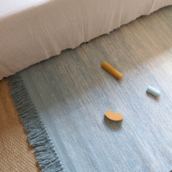 Zeleno-modrý umývateľný koberec 100x150 cm Kirthy - Nattiot-image-1