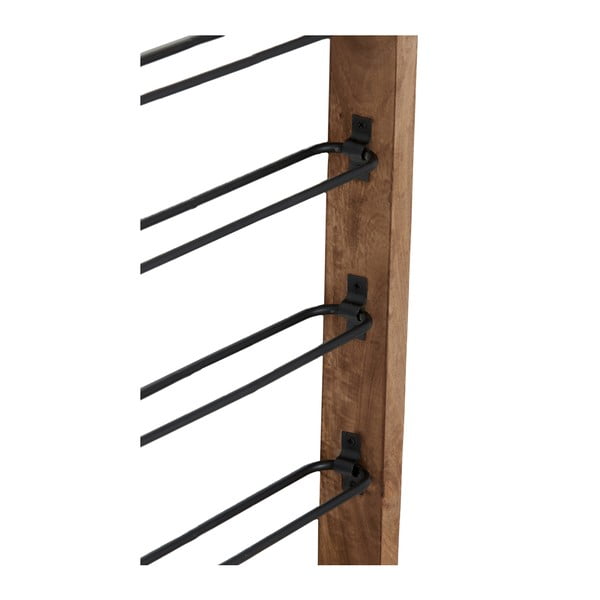 Hnedý nástenný regál na 6 fliaš vína Sorrento – Light & Living-image-3