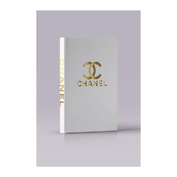 Dekoratívna škatuľka v tvare knihy Piacenza Art Chanel Blanc