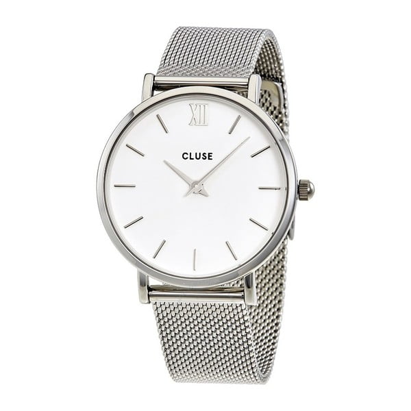 Dámske hodinky Cluse Minuit Silver White