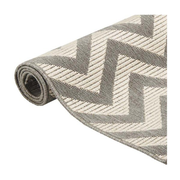 Sivý vysokoodolný koberec Webtapetti Zigzag, 200 x 285 cm-image-2