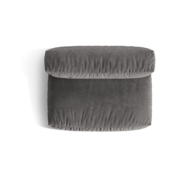 Sivý zamatový modul pohovky (stredový diel) Martina – Micadoni -image-3