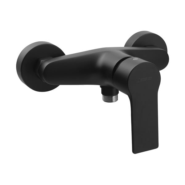 Matne čierna nástenná sprchová batéria (1 výstup) Pax – Sapho