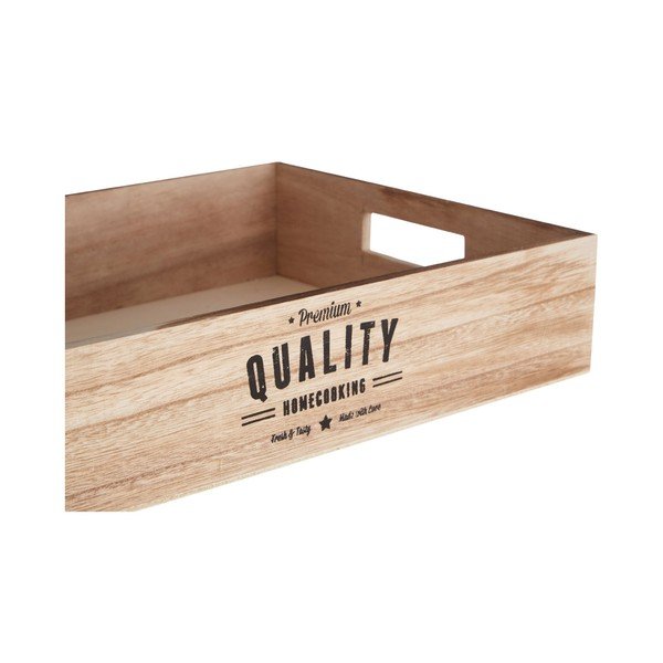 Drevený podnos s úchytmi Premier Housewares Rustical, 28 × 38 cm-image-1