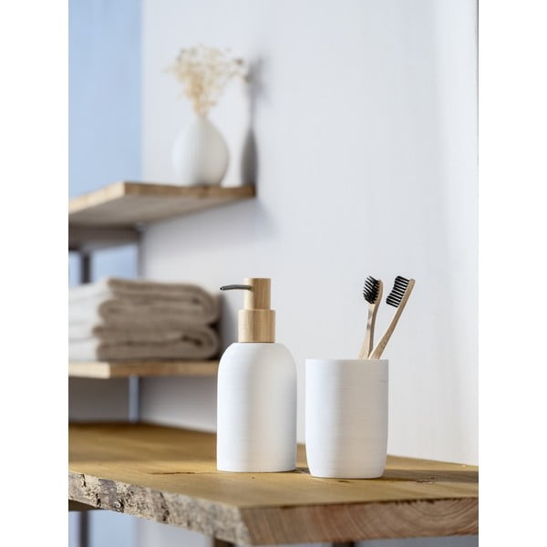 Biely dávkovač mydla z polyresínu 250 ml Altavalle – Wenko-image-1