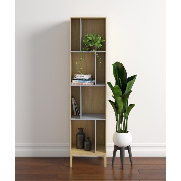 Knižnica so sivými policami Woodman AbbeyWood-image-1