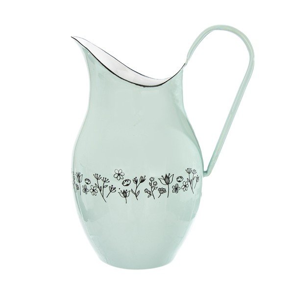 Mätovozelený smaltovaný džbán Orion Meadow, 2,5 l
