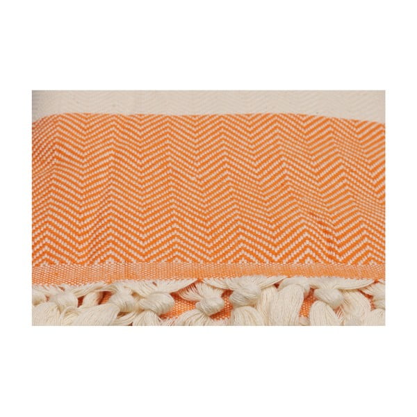 Oranžový uterák Ocean, 180 x 100 cm-image-3