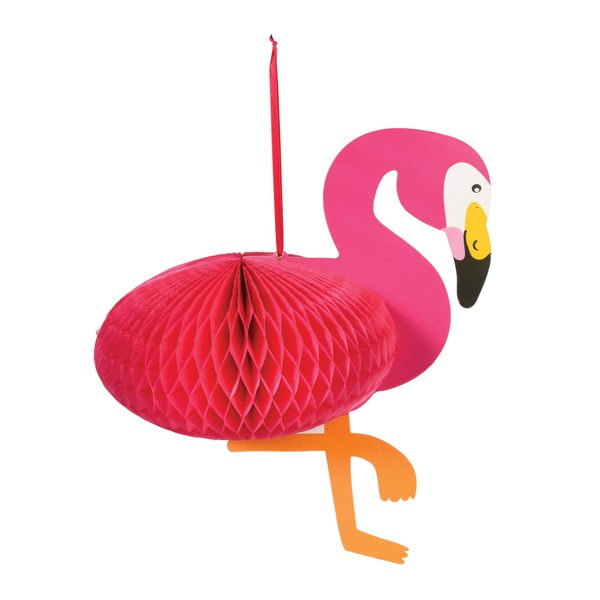 Papierová dekorácia Rex London Flamingo Honeycomb