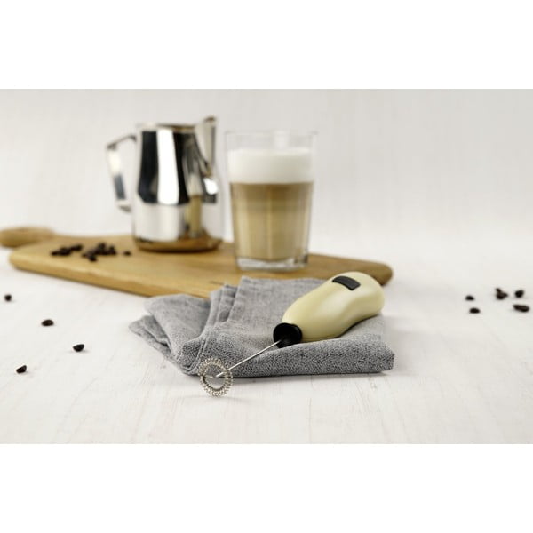 Žltý šľahač mlieka Fackelmann Coffee & Tea-image-1