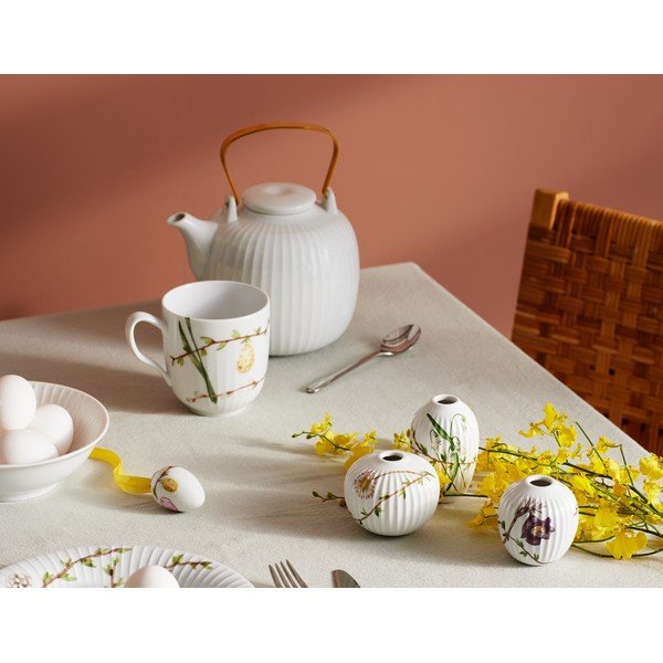 Súprava 3 miniatúrnych porcelánových váz Kähler Design Hammershøi Spring-image-1