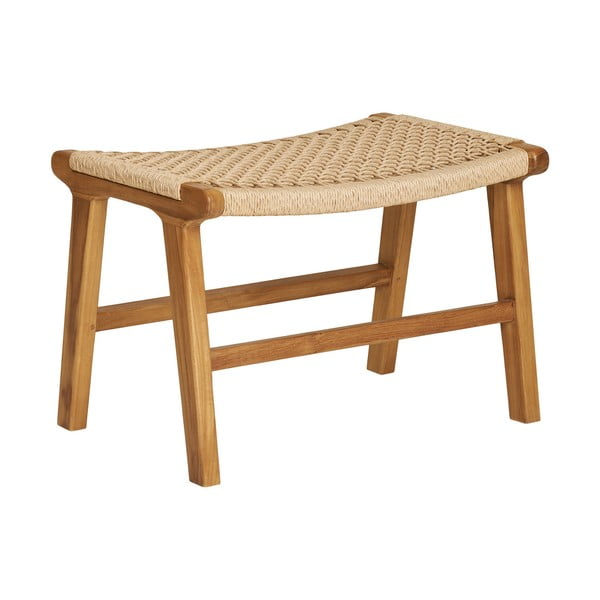 Kreslo s podnožkou s výpletom v prírodnej farbe Derby – House Nordic-image-3