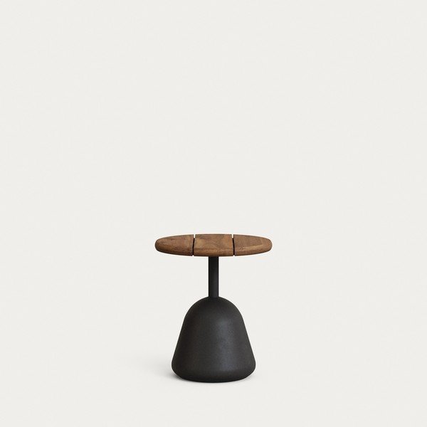 Okrúhly Záhradný konferenčný stolík s doskou z akácie ø 43 cm Saura – Kave Home-image-1