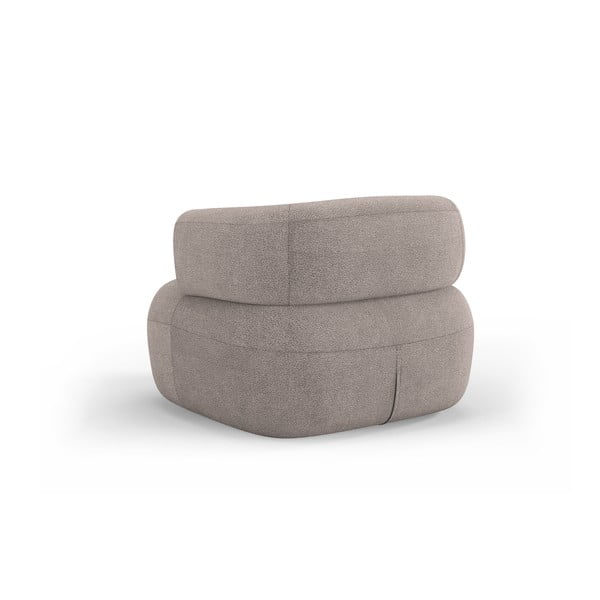 Béžové kreslo z textílie buklé Jenny – Micadoni Home-image-3