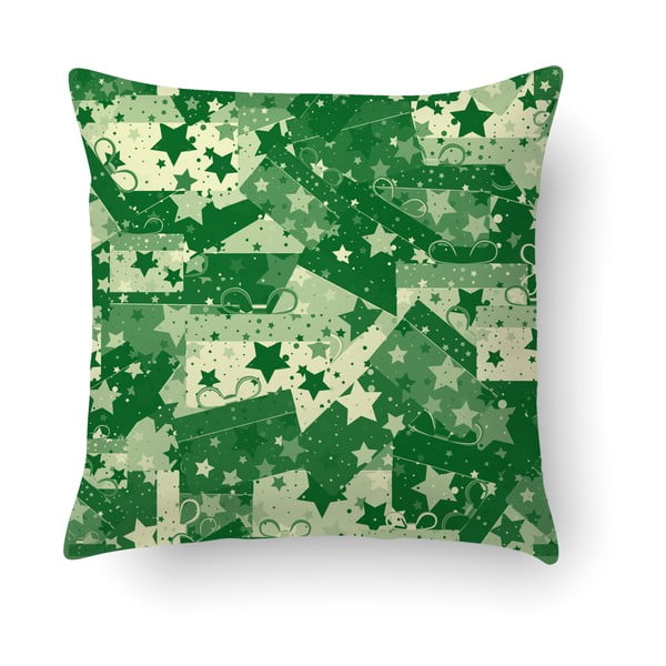 Zelený vankúš Crido Consulting Christmas Wrapers, 40 × 40 cm