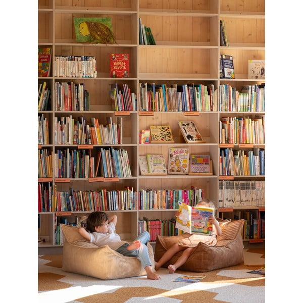 Hnedý menčestrový detský sedací vak Chair – Wigiwama-image-3