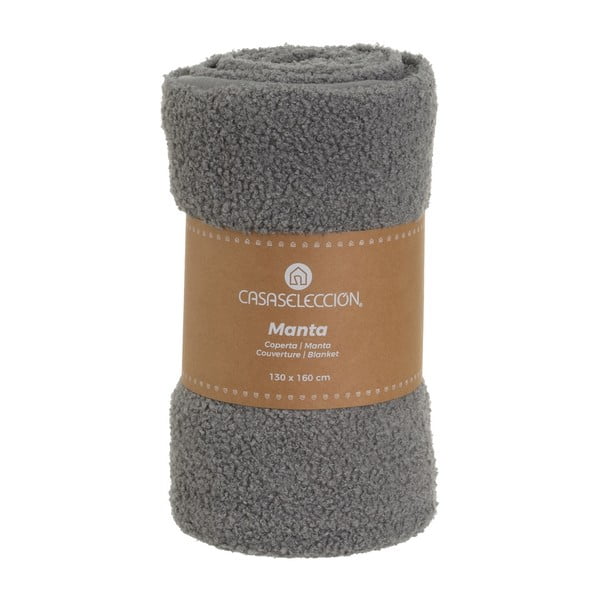 Sivá deka s baránkom 130x160 cm Sherpa Bouclé – Casa Selección-image-4
