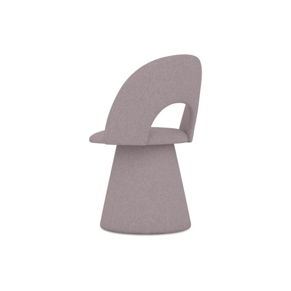 Čalúnené jedálenské kreslo v levanduľovej farbe Kalo – Makamii-image-4