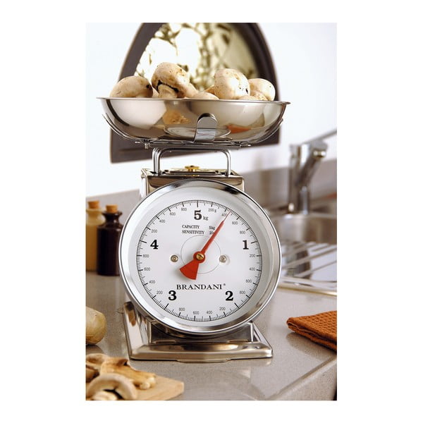 Nerezová kuchynská váha Brandani s nosnosťou 5 kg-image-1