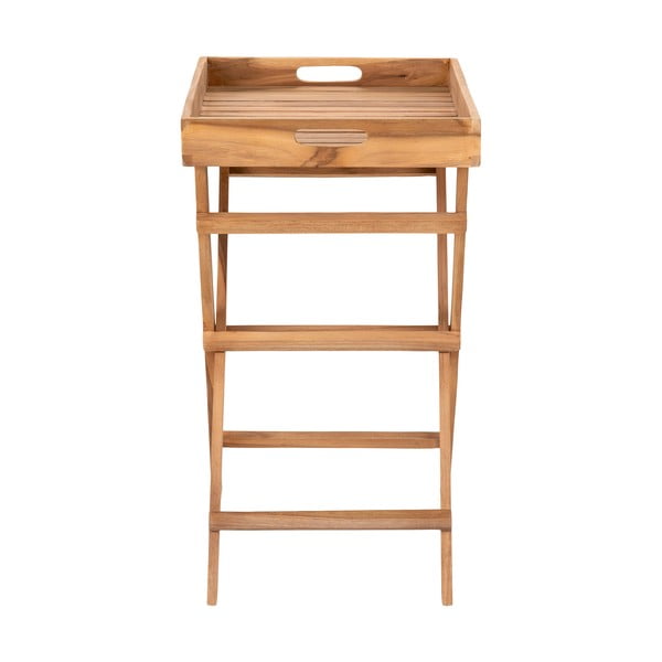 Záhradný servírovací stolík z teakového dreva 29x39 cm Ronda – House Nordic-image-2