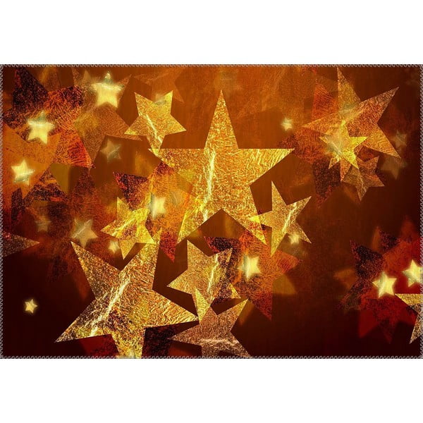 Vianočné obdobie Koberec Vitaus Šumivé hviezdy, 50 x 80 cm