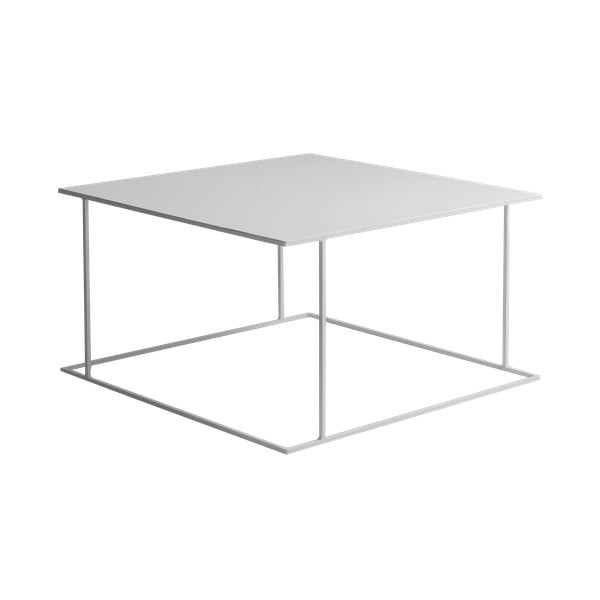 Biely konferenčný stolík Custom Form Walt, 80 × 80 cm