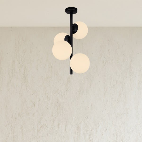 Čierne závesné svietidlo Squid Lighting Owl, výška 53 cm-image-3