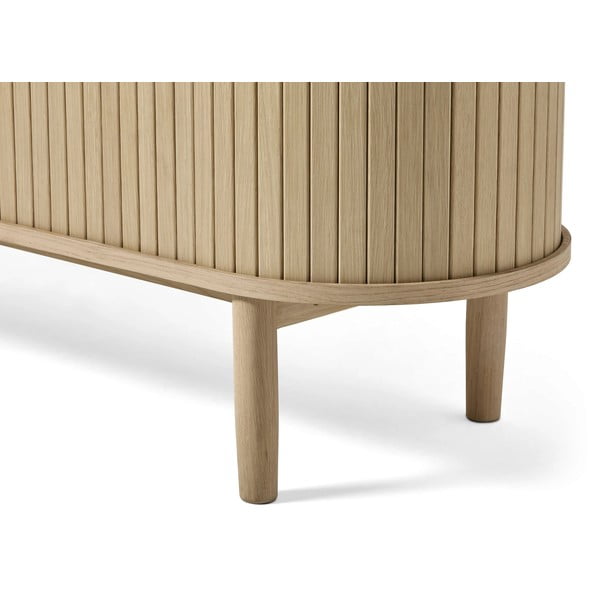 TV stolík v dekore duba v prírodnej farbe 180x56x40 cm Meta – Unique Furniture-image-4