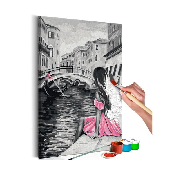 DIY set na tvorbu vlastného obrazu na plátne Artgeist Venice, 40 × 60 cm