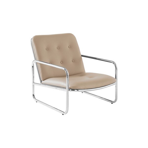Béžové kreslo z imitácie kože Almelo – Jotex