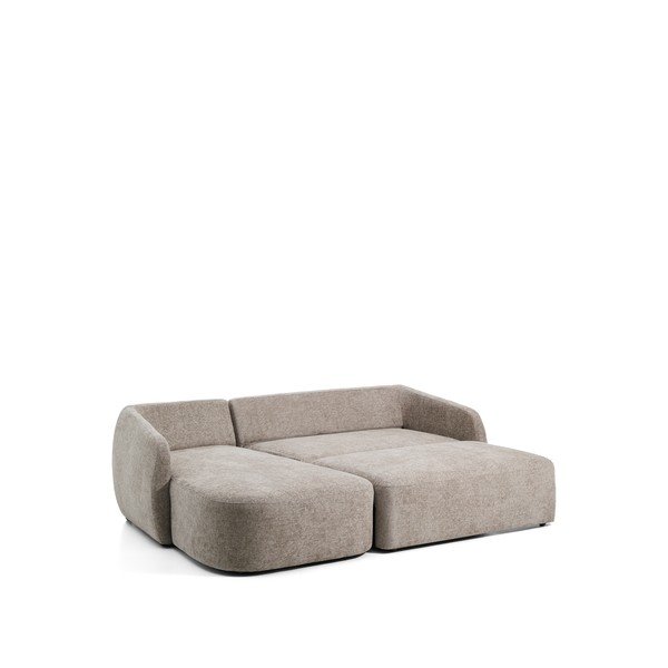 Taupe ženilková rozkladacia rohová pohovka (ľavý roh/s leňoškou) Laira – Kave Home-image-3