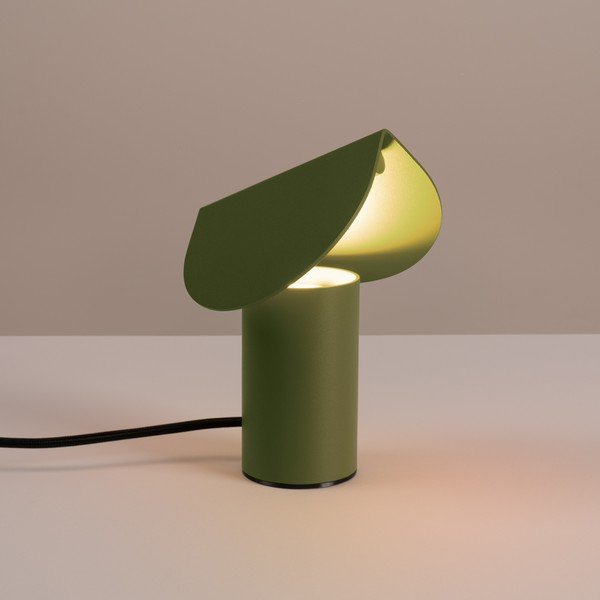 Khaki hliníková LED stolová lampa (výška  15 cm) BISCUIT – Thoro-image-1
