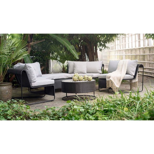 Sivý záhradný lounge set pre 5 Rindal - Bonami Selection-image-1