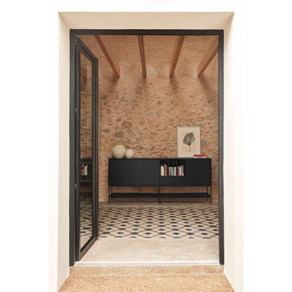 Čierna komoda 220x98x45 cm Platt – Teulat-image-2