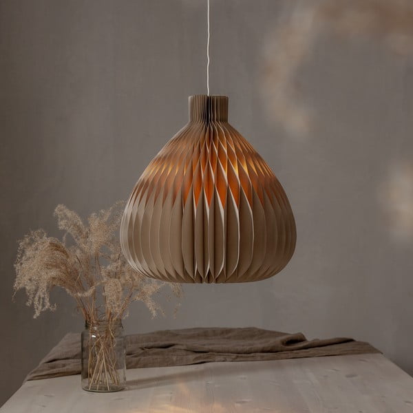 Svetlohnedé tienidlo ø 38 cm Honeycomb – Star Trading-image-1