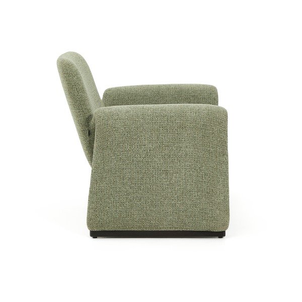 Zelené ženilkové kreslo Melvia – Kave Home-image-3