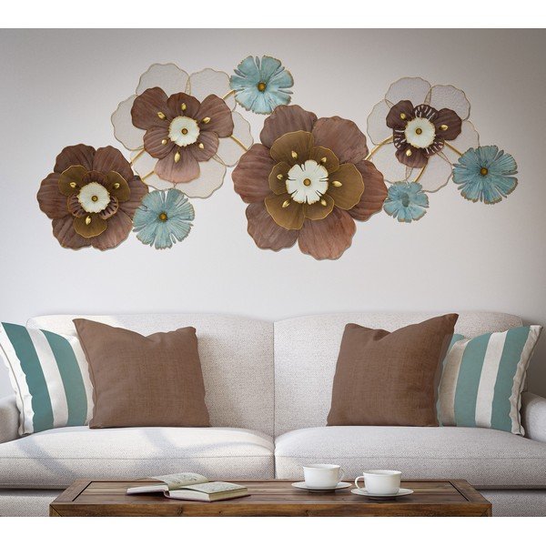 Kovová závesná dekorácia Mauro Ferretti Flower Opas, 154 x 66 cm-image-1