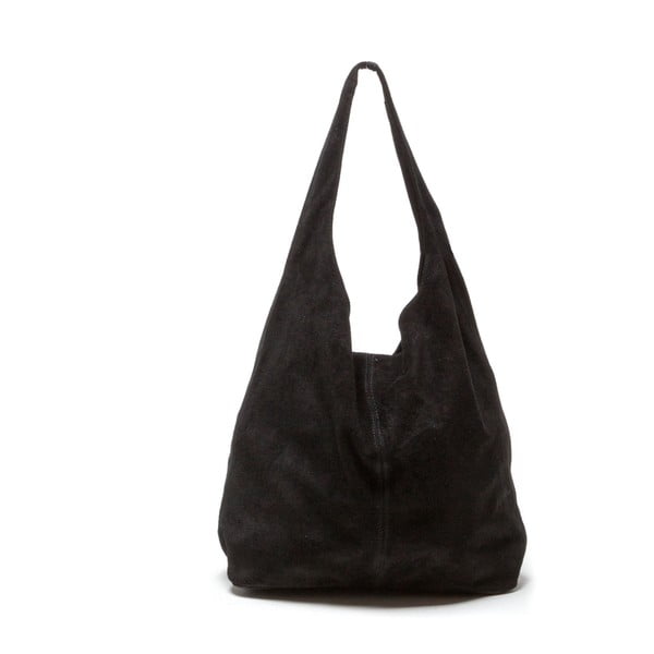 Čierna kožená kabelka Isabella Rhea 885