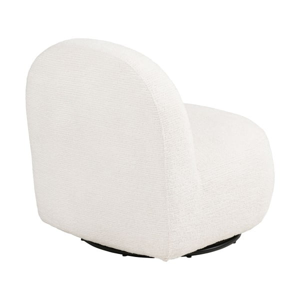 Krémovobiele otočné kreslo Milo – House Nordic-image-4