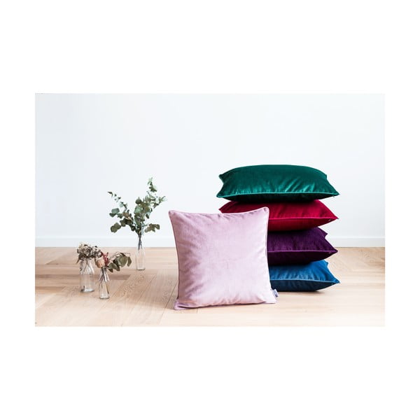 Červená obliečka na vankúš WeLoveBeds Mystic Burgundy, 50 × 50 cm-image-4