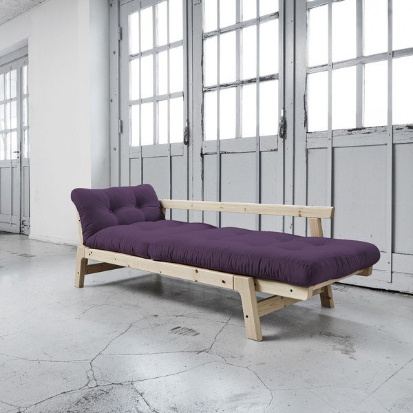 Rozkladacia pohovka Karup Step Natural/Purple-image-2