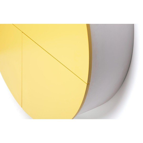 Žlto-biely multifunkčný nástenný stôl EMKO Pill-image-1