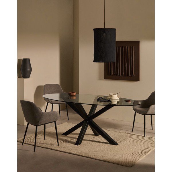 Čierne tienidlo ø 40 cm Mariela – Kave Home-image-2